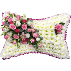 Classic Pillow in Pink and White