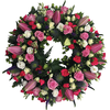 Loose Wreath in Pink