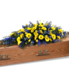 Coffin Spray in Blue and Yellow