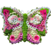 Butterfly Tribute in Pink and Green